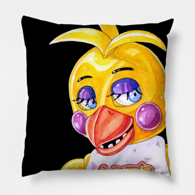 Toy Chica Pillow by Primal Arc