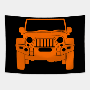 Jeep Orange Colour Tapestry