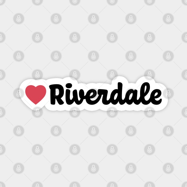 Riverdale Heart Script Magnet by modeoftravel