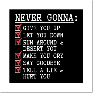 Rick Astley Rick Roll Never Give You Up Art Print for Sale by jamcaYT