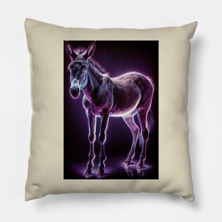Farm Donkey Art Pillow