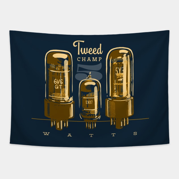 Tweed Champ amp relic style Tapestry by SerifsWhiskey