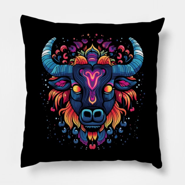 Water Buffalo Valentine Day Pillow by JH Mart