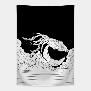 Giant sky squid Tapestry