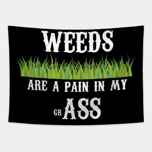 Funny Lawn Care Tapestry