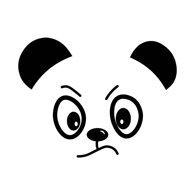 Angry panda bear by SherabArts