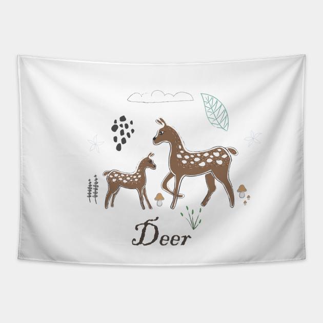 Deer Tapestry by Creative Meadows