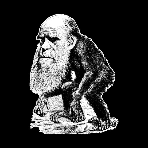 Charles Darwin As An Ape - Evolution by warishellstore