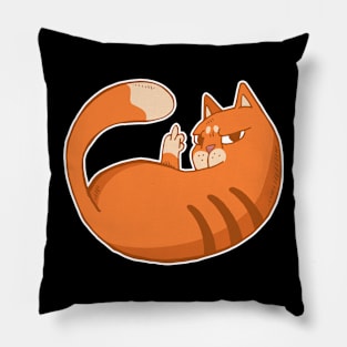 Bad Kittie Nasty Cat Graphic Pillow