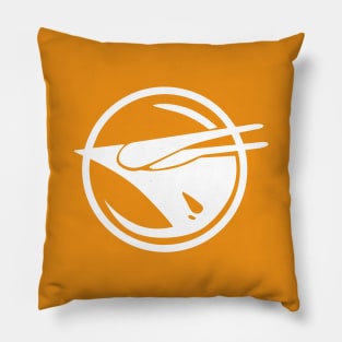 Rebel phoenix white Pillow