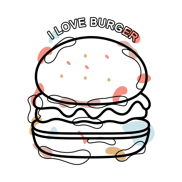 i love burger design by bamsparkyu