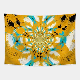 Yellow Modern Fun Cute Print Tapestry