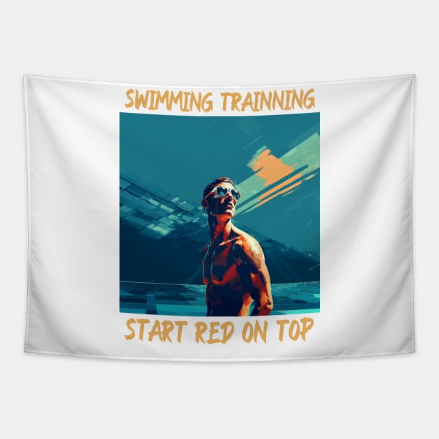 swim instructor, swim coach, swimming trainning, fun designs v2 Tapestry by H2Ovib3s