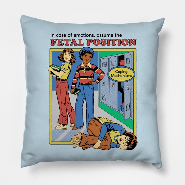 Assume the Fetal Position Pillow by Steven Rhodes