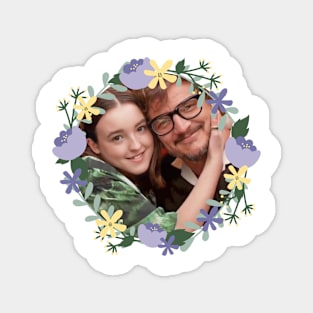 pedro pascal bella ramsey flowers Magnet