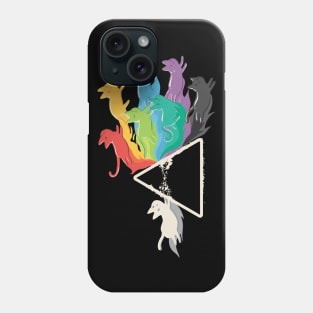 CAT RAINBOW PRISM Phone Case