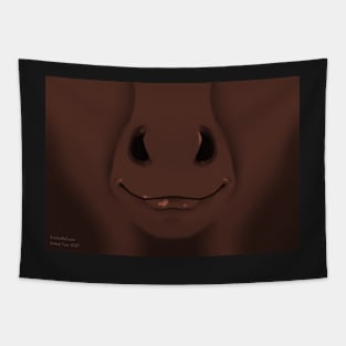 Chocolate Horse Face Tapestry