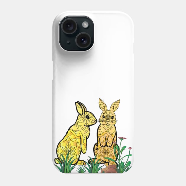 Ribby Rabbits Phone Case by InfiniIDnC