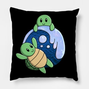 Sea Turtle Waves Pillow