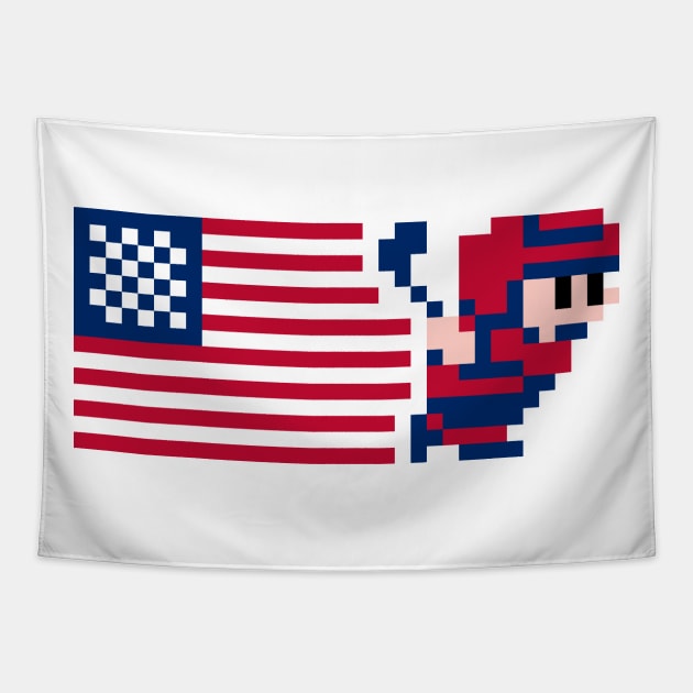 USA Ice Hockey Tapestry by The Pixel League