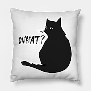 Cat! What? Pillow