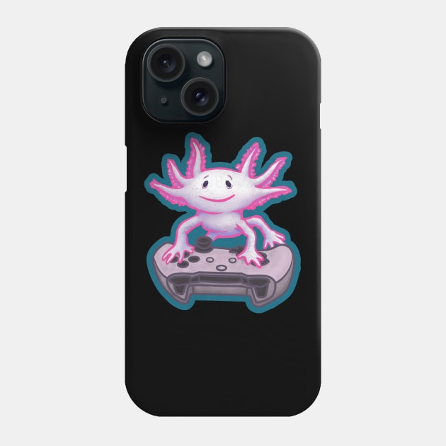 Gaming Axolotl Gamer Phone Case by belloon