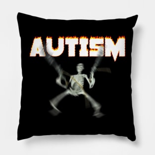 Autism Skeleton Meme Pillow