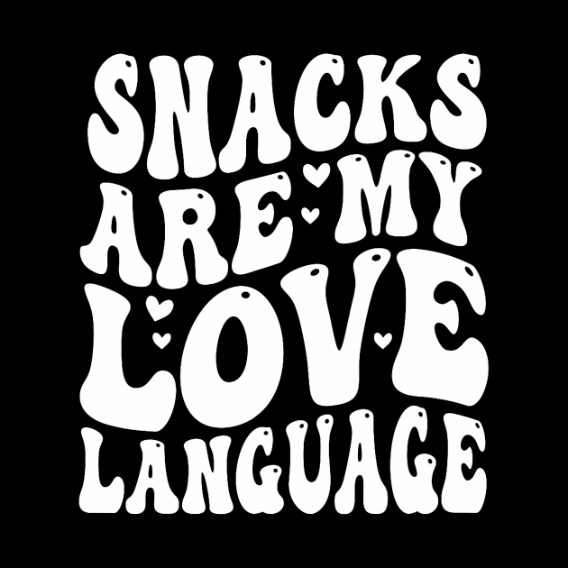 Snacks Are My Love Language Valentine Day Kids Boys by jadolomadolo