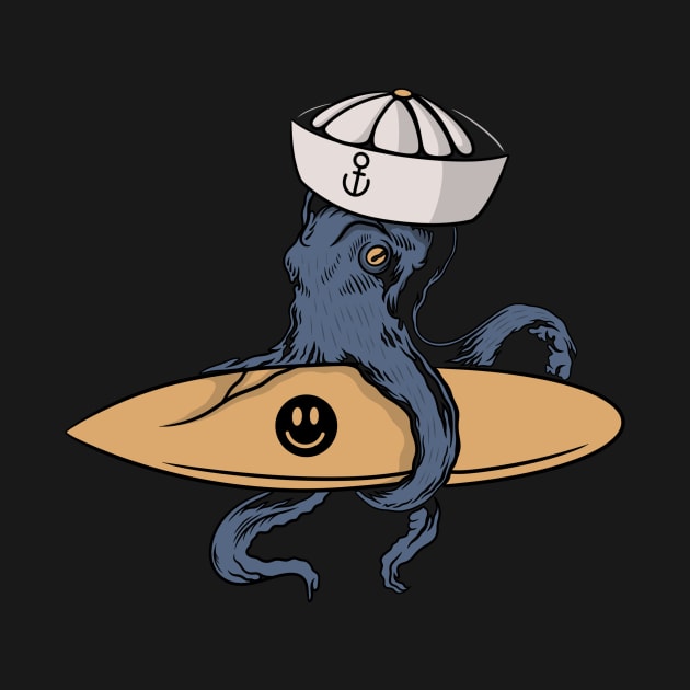 Captain octopus by gggraphicdesignnn