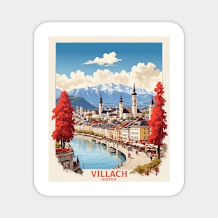 Villach Austria Vintage Travel Poster Tourism Magnet