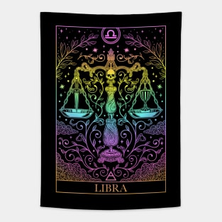 Zodiac sign tarot card Libra Tapestry