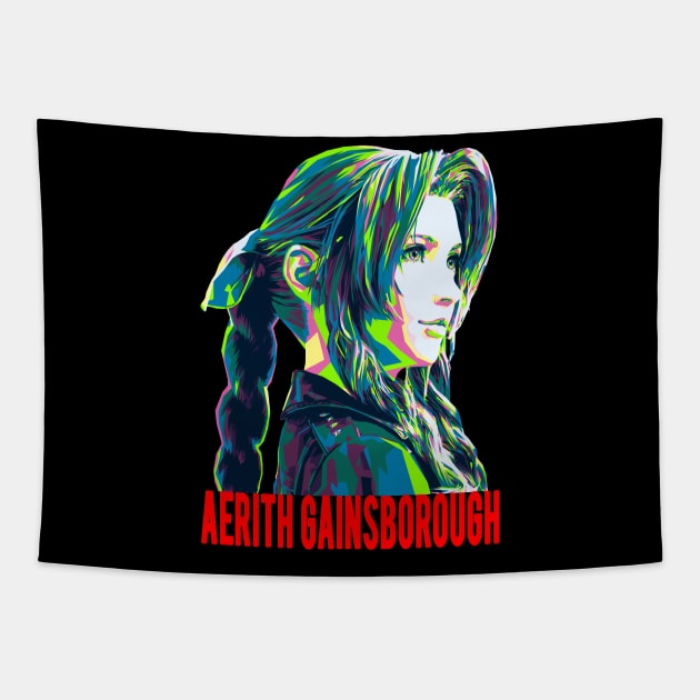 Aerith Tapestry by Bajingseng