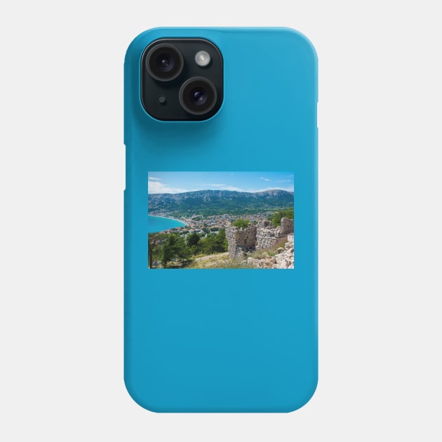 Baska Citadel Ruins, Krk Island, Croatia Phone Case by jojobob