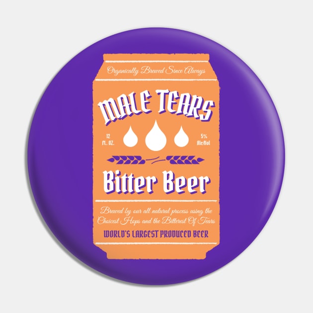 Male Tears Bitter Beer - Can Pin by FangirlFuel