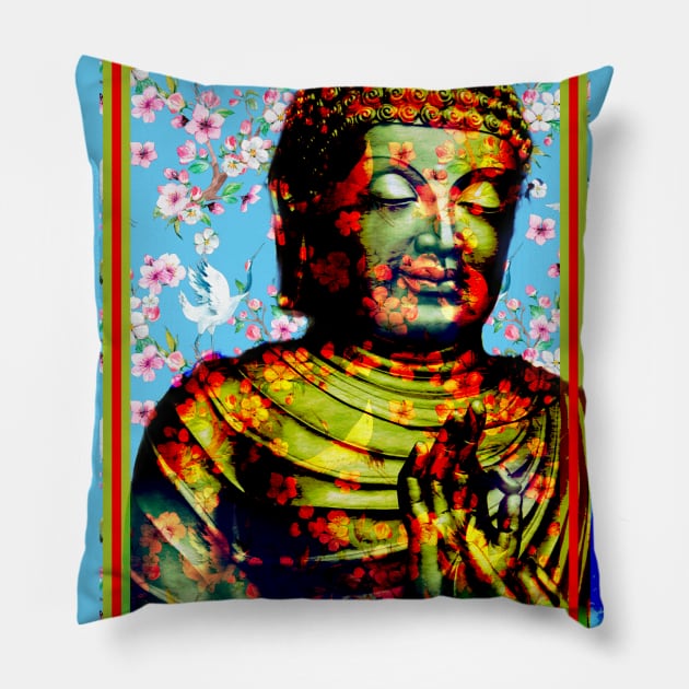 Buddhist Blooming Pillow by L'Appel du Vide Designs by Danielle Canonico