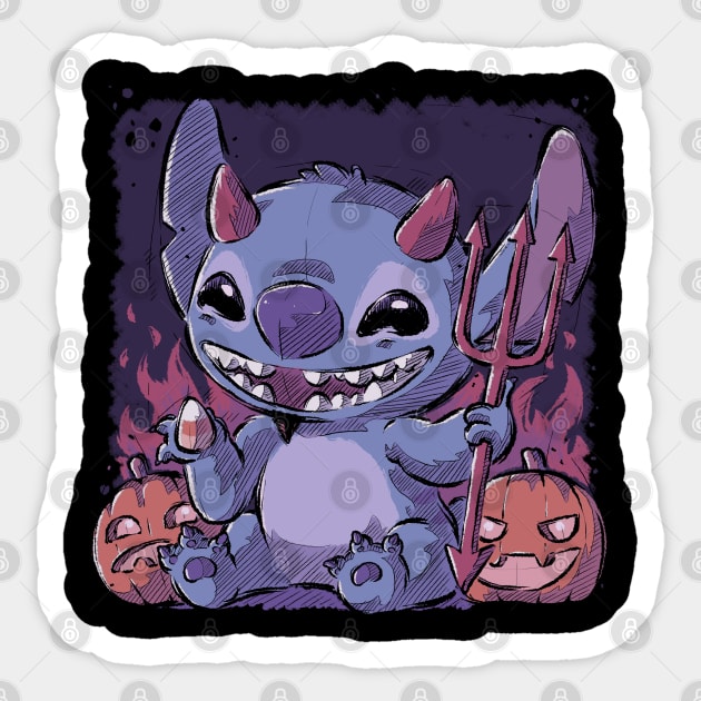 Halloween Stitch Sticker