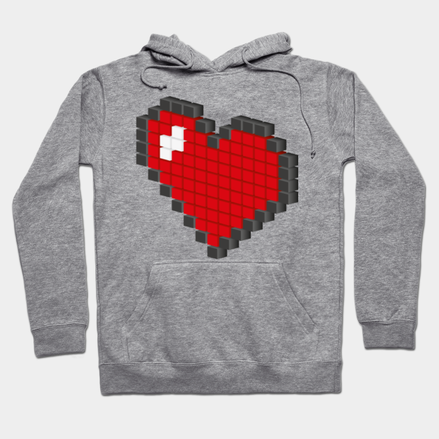 Heartcraft Minecraft Heart Sweat A Capuche Teepublic Fr