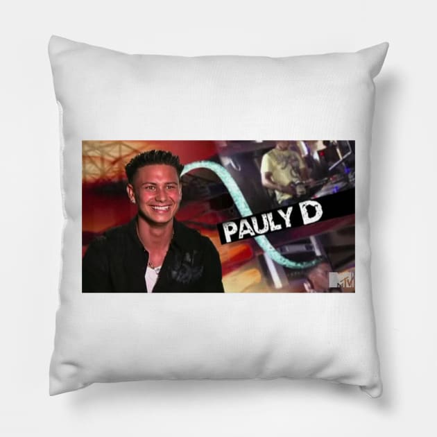 Pauly D Jersey Shore Pillow by vhsisntdead