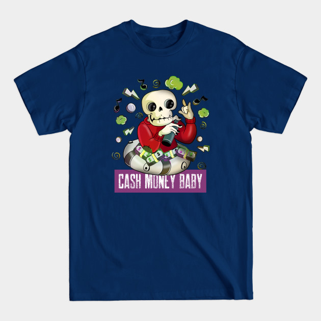 Discover Awesome Music Loving Sailor skeleton Cash Money Skull - Hardcore Punk - T-Shirt