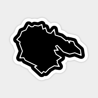 Hornby Island Silhouette in Classic Black - Simple but Bold - Hornby Island Magnet