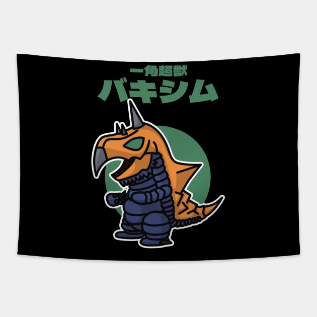 One-Horned Chouju Vakishim Chibi Style Kawaii Tapestry by The Toku Verse