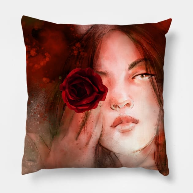 The Rose Pillow by christinechangart