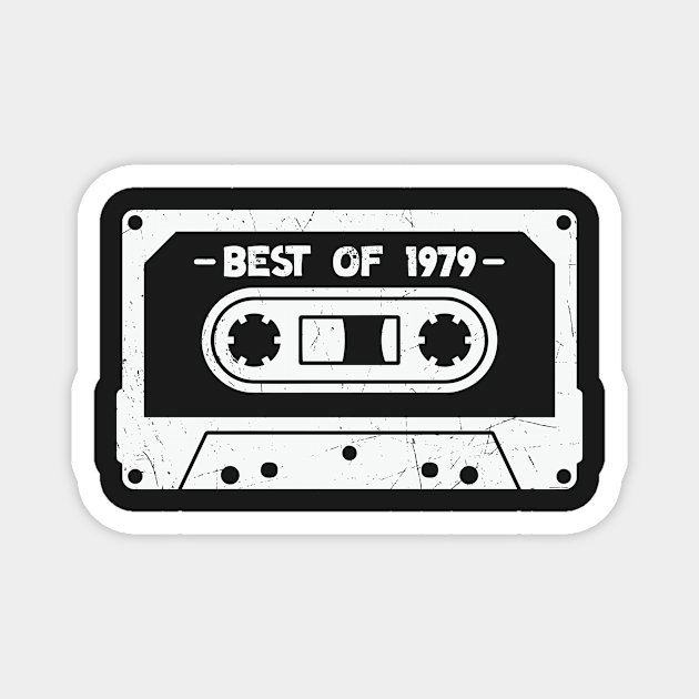 Best of 1979 Retro Cassette Tape 1979 Birthday - 1979 Birthday - Magnet ...