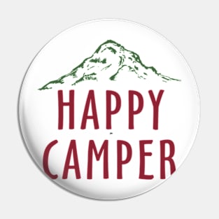 Happy Camper Camping Pin