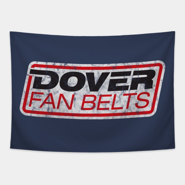 Dover Fan Belts (New Design - Dark Navy - Worn) Tapestry by jepegdesign