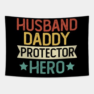 Husband Daddy Protector Hero Gift Protector Dad Gift Tapestry