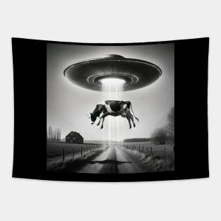 UFO Cow Abduction Tapestry