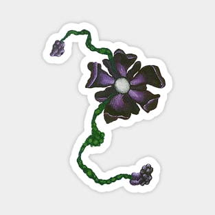 Purple Flower Magnet