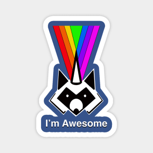 Raccoonicorn -- I'm Awesome Magnet