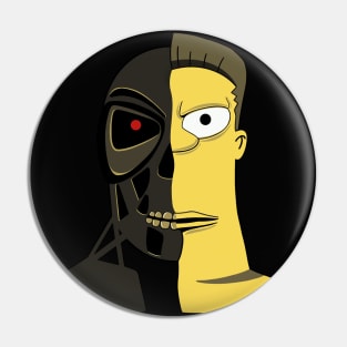 Rainier Wolfcastle as The Terminator Simpsons Mashup Pin